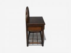 American Modern Nightstands Wood Cane USA 1980s - 4577058