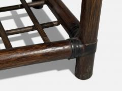 American Modern Nightstands Wood Cane USA 1980s - 4577063
