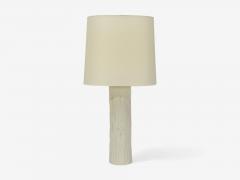 American Modern Plaster Faux Bois Table Lamp USA 1970s - 4318699