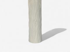 American Modern Plaster Faux Bois Table Lamp USA 1970s - 4318700