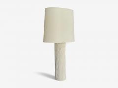 American Modern Plaster Faux Bois Table Lamp USA 1970s - 4318703