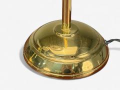 American Modern Polished Brass Adjustable Table Lamps USA 1980s - 4291452