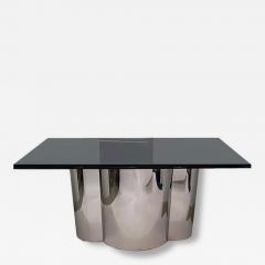 American Modern Radial Round Dining Table Base with Quartz Crystal Top - 4710081