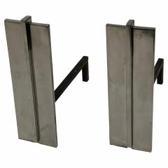 American Modern Steel Andirons - 4197701