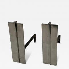 American Modern Steel Andirons - 4247449