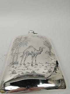 American Modern Sterling Silver Camel Flask - 3757459