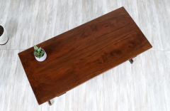 American Modern Studio Craft Sculpted Walnut Executive Desk - 2525832