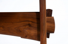 American Modern Studio Craft Sculpted Walnut Executive Desk - 2525837