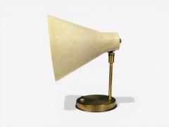 American Modern Table Lamp Fiberglass Brass USA 1960s - 4560645