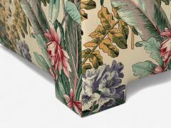 American Modern Tropical Fabric Monumental Custom Sofa USA 20th c  - 4380214