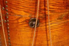 American Painted Ash Drum Now A Table - 4139044