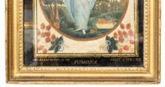 American Painted Silkwork Picture Depicting Pomona Goddess Of Fruits - 4723551