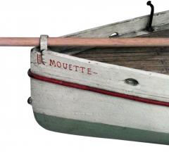 American Painted Wooden Sailboat Model - 4658590