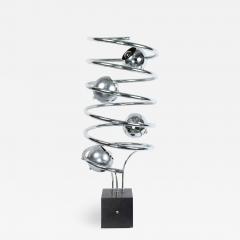 American Post War Chrome Abstract Lamp - 1382860