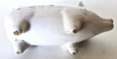 American Pottery Pig Bank Circa 1880 s - 2756207