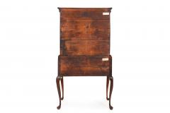 American Queen Anne Antique Sycamore Flat Top Highboy New England c 1760 - 4499808