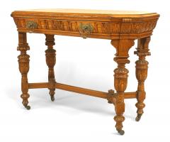 American Renaissance Revival Victorian Oak End Table - 4635618
