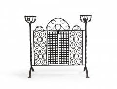 American Renaissance Style Wrought Iron Fire Screen - 4199199