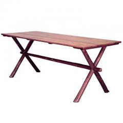 American Rustic Old Hickory Oak Dining Table - 4635770