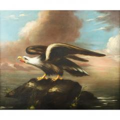 American School 19th c Eagle Perched on a Rock - 4093769