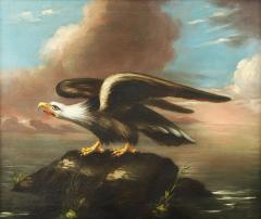 American School 19th c Eagle Perched on a Rock - 4097667