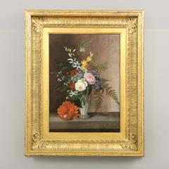 American School 19th century Still Life of Flowers - 4228159