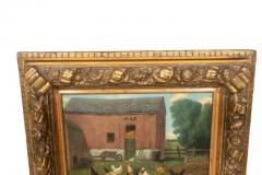 American School Oil on Panel Farm Scene - 4134211