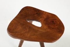 American Sculptural Mid Century Burl Wood Stool 1960s United States - 2937057