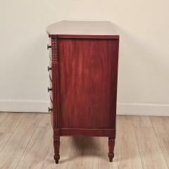 American Sheraton Bowfront Inlaid Chest Probably Massachusetts circa 1815 - 4346178