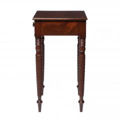 American Sheraton Mahogany One Drawer Stand on Rope Turned Legs 1810 15 - 2326551