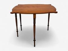 American Sheraton Mahogany Tulipwood Serpentine Inlaid Card Table USA 1810 - 4402075