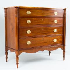 American Sheraton mahogany four drawer chest - 1922278