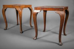 American Side Tables with Mirrored Tops - 3768362