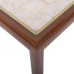 American Square Side Table with Seashell Top - 758006