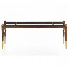 American Studio Made Walnut and Maple Coffee Table - 724859