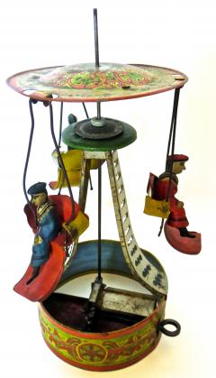 American Tin Toy Clockwork Carousel Circa 1895 - 156225