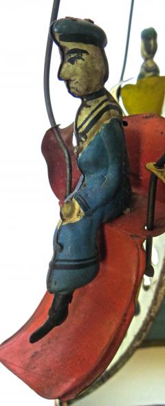 American Tin Toy Clockwork Carousel Circa 1895 - 156686