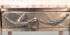 American Victorian Brass and Marble End Table - 4661223