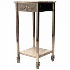 American Victorian Brass and Marble End Table - 4718053