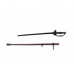 American Victorian Bronze Presentation Sword with Scabbard - 4692511