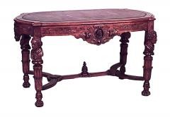 American Victorian Burl Walnut Center Table - 4626271