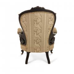 American Victorian Ebonized Arm Chair - 1404197