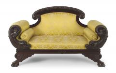 American Victorian Gold Upholstered Loveseat - 1419373