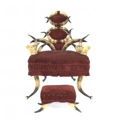 American Victorian Horn Arm Chair - 4649662