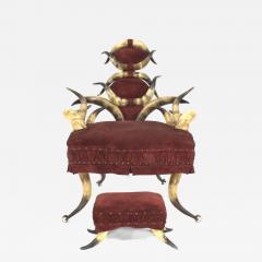 American Victorian Horn Arm Chair - 4649663
