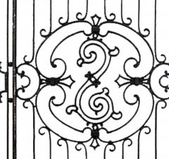 American Victorian Iron Filigree Gates - 4652692