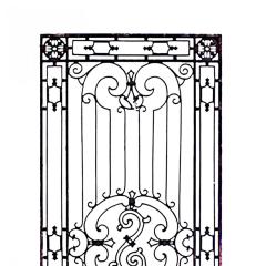 American Victorian Iron Filigree Gates - 4652694