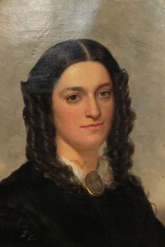 American Victorian Lady in Black Portrait - 4516908