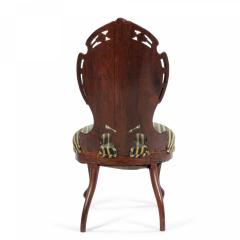 American Victorian Laminated Striped Side Chair - 4665856