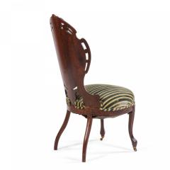 American Victorian Laminated Striped Side Chair - 4665857